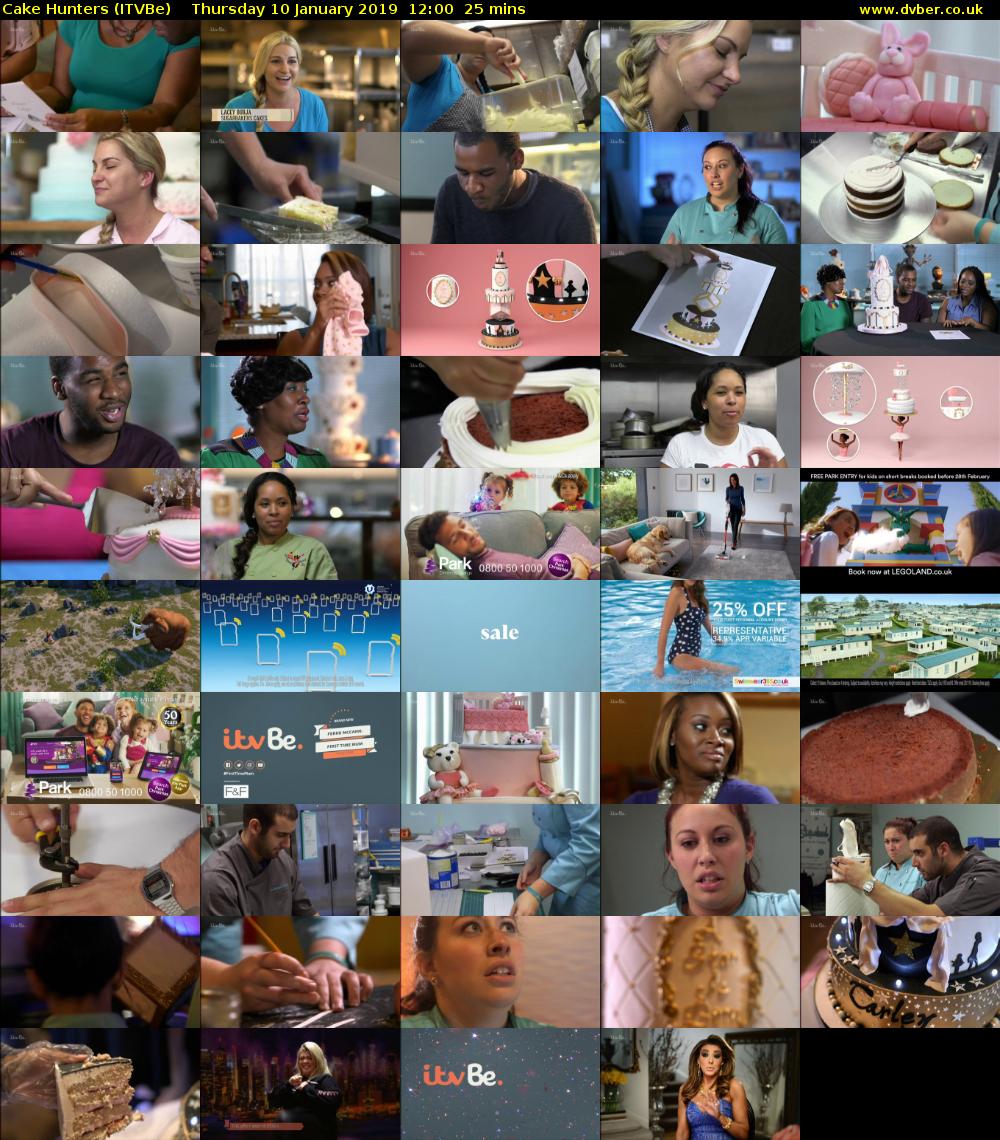 Cake Hunters (ITVBe) Thursday 10 January 2019 12:00 - 12:25