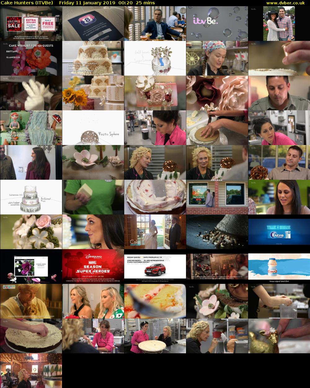 Cake Hunters (ITVBe) Friday 11 January 2019 00:20 - 00:45
