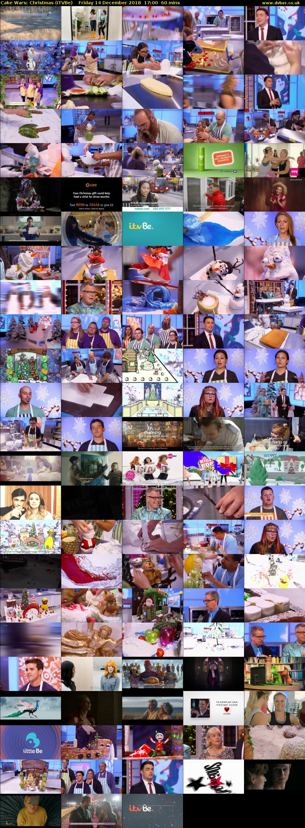 Cake Wars: Christmas (ITVBe) Friday 14 December 2018 17:00 - 18:00
