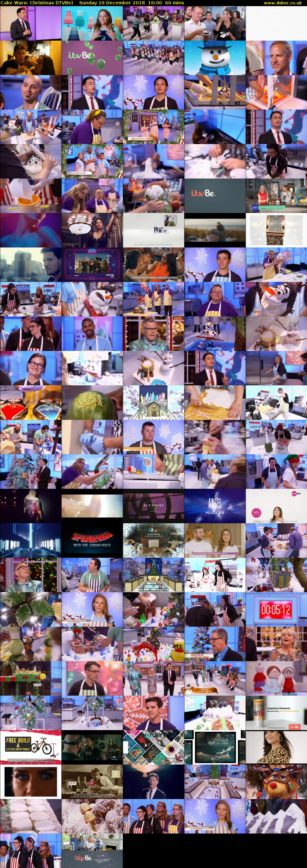 Cake Wars: Christmas (ITVBe) Sunday 16 December 2018 16:00 - 17:00