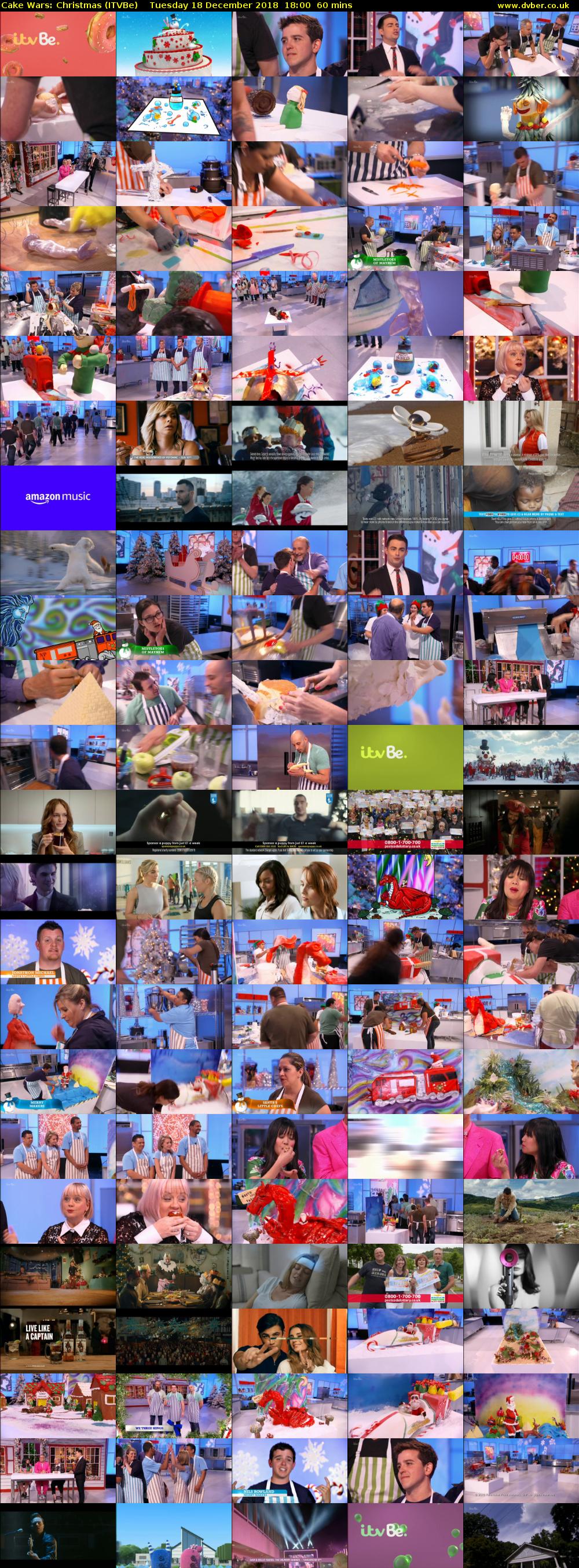 Cake Wars: Christmas (ITVBe) Tuesday 18 December 2018 18:00 - 19:00