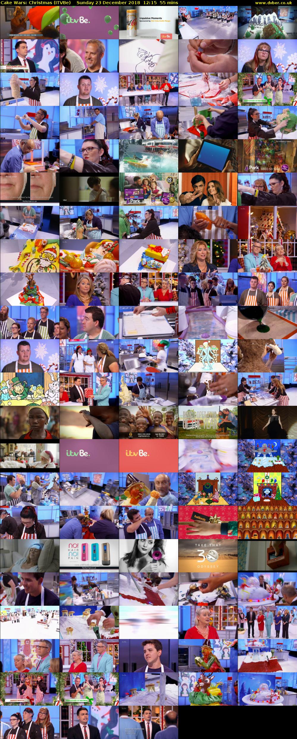 Cake Wars: Christmas (ITVBe) Sunday 23 December 2018 12:15 - 13:10