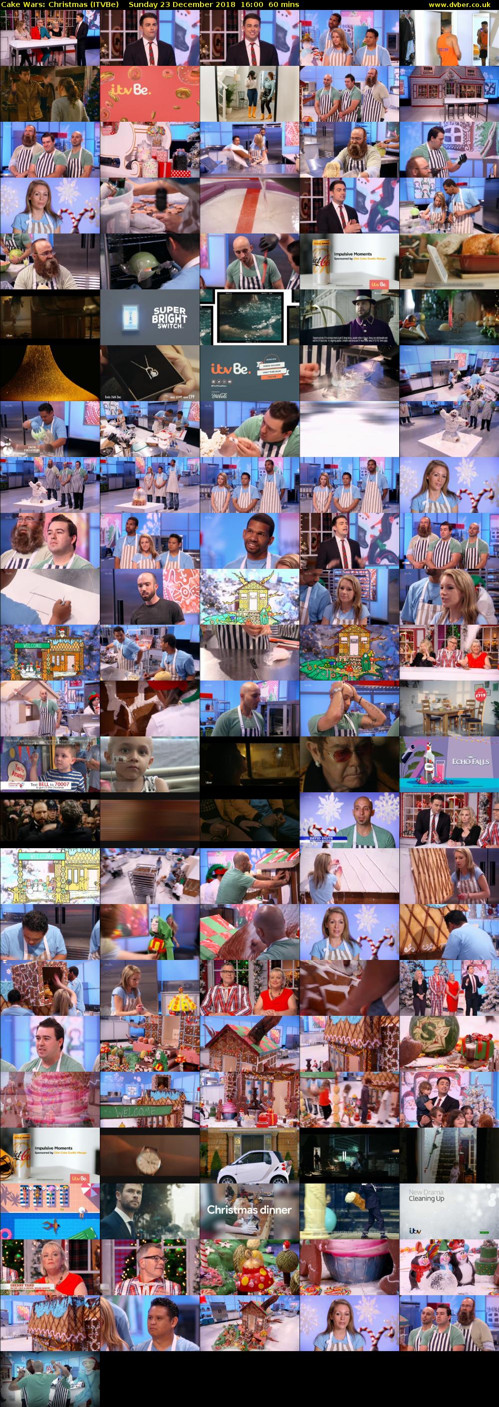 Cake Wars: Christmas (ITVBe) Sunday 23 December 2018 16:00 - 17:00