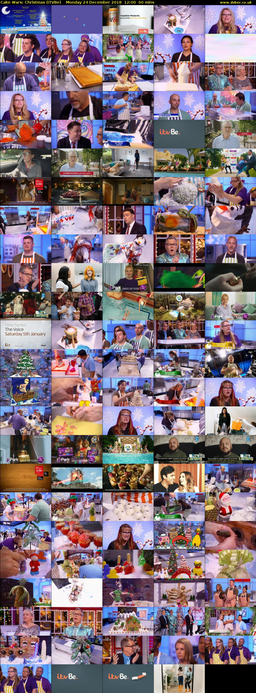 Cake Wars: Christmas (ITVBe) Monday 24 December 2018 12:00 - 13:00