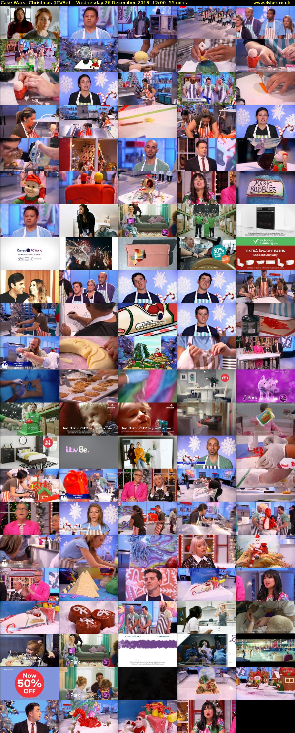 Cake Wars: Christmas (ITVBe) Wednesday 26 December 2018 12:00 - 12:55