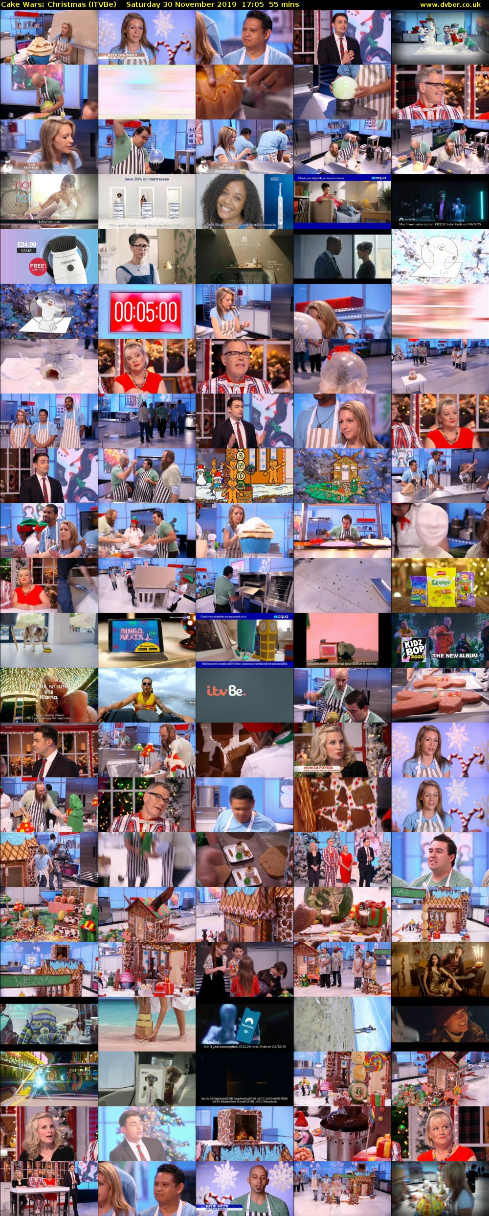 Cake Wars: Christmas (ITVBe) Saturday 30 November 2019 17:05 - 18:00