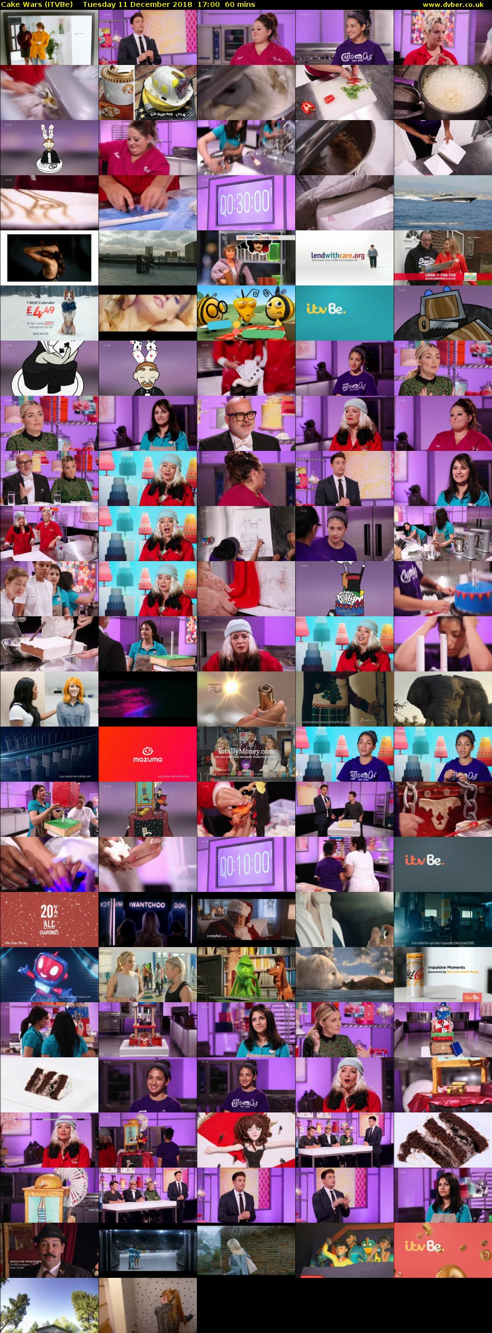 Cake Wars (ITVBe) Tuesday 11 December 2018 17:00 - 18:00