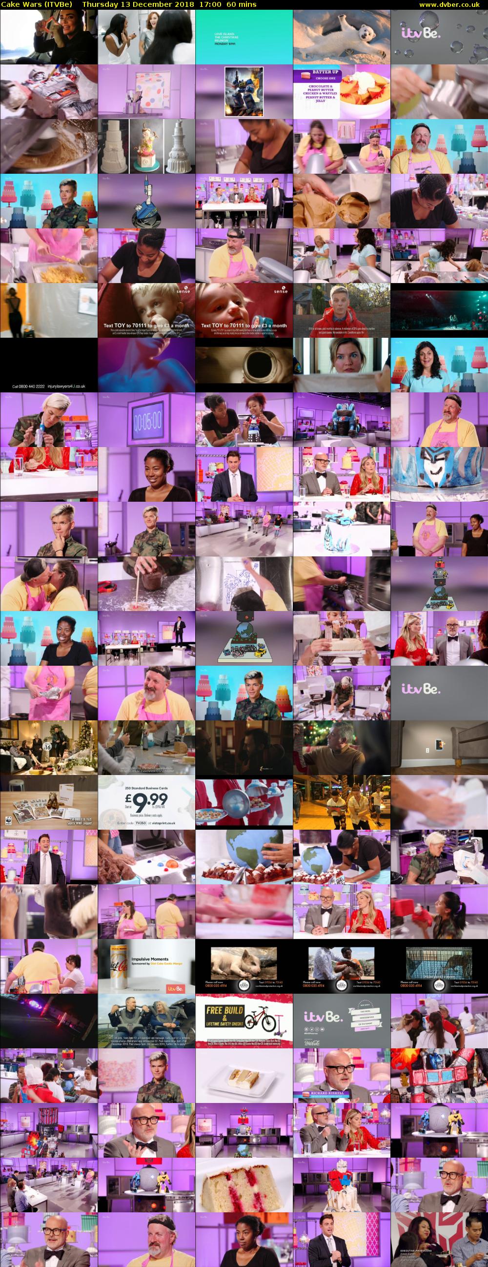 Cake Wars (ITVBe) Thursday 13 December 2018 17:00 - 18:00
