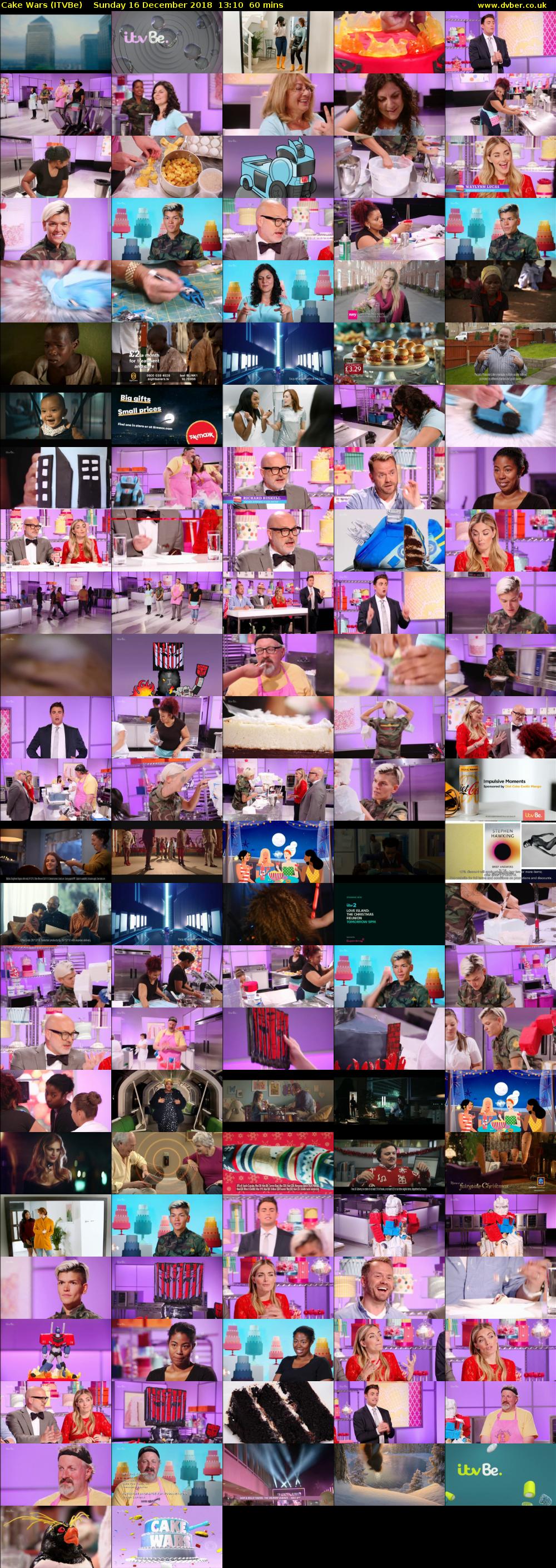 Cake Wars (ITVBe) Sunday 16 December 2018 13:10 - 14:10