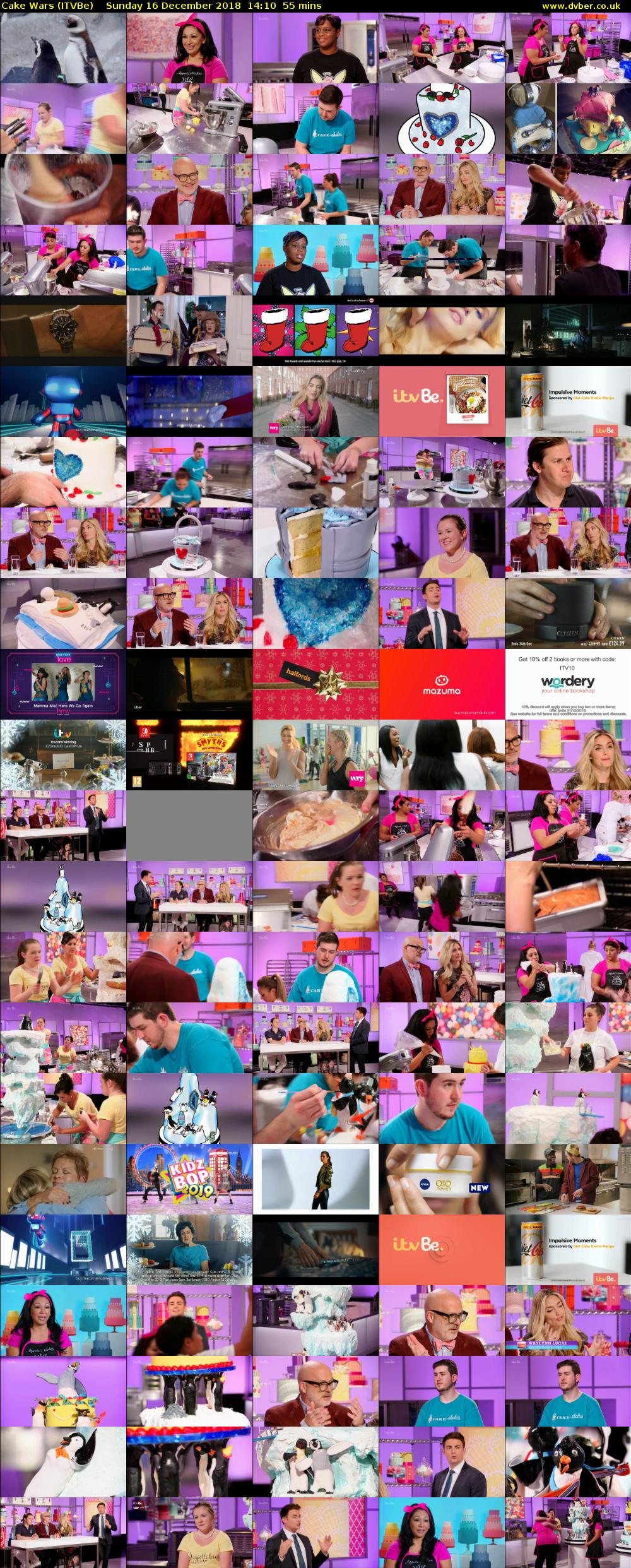 Cake Wars (ITVBe) Sunday 16 December 2018 14:10 - 15:05