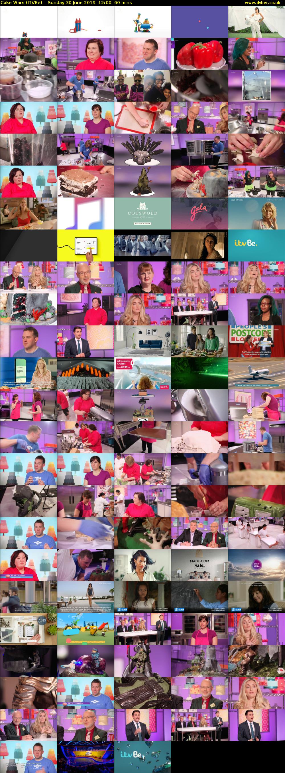 Cake Wars (ITVBe) Sunday 30 June 2019 12:00 - 13:00