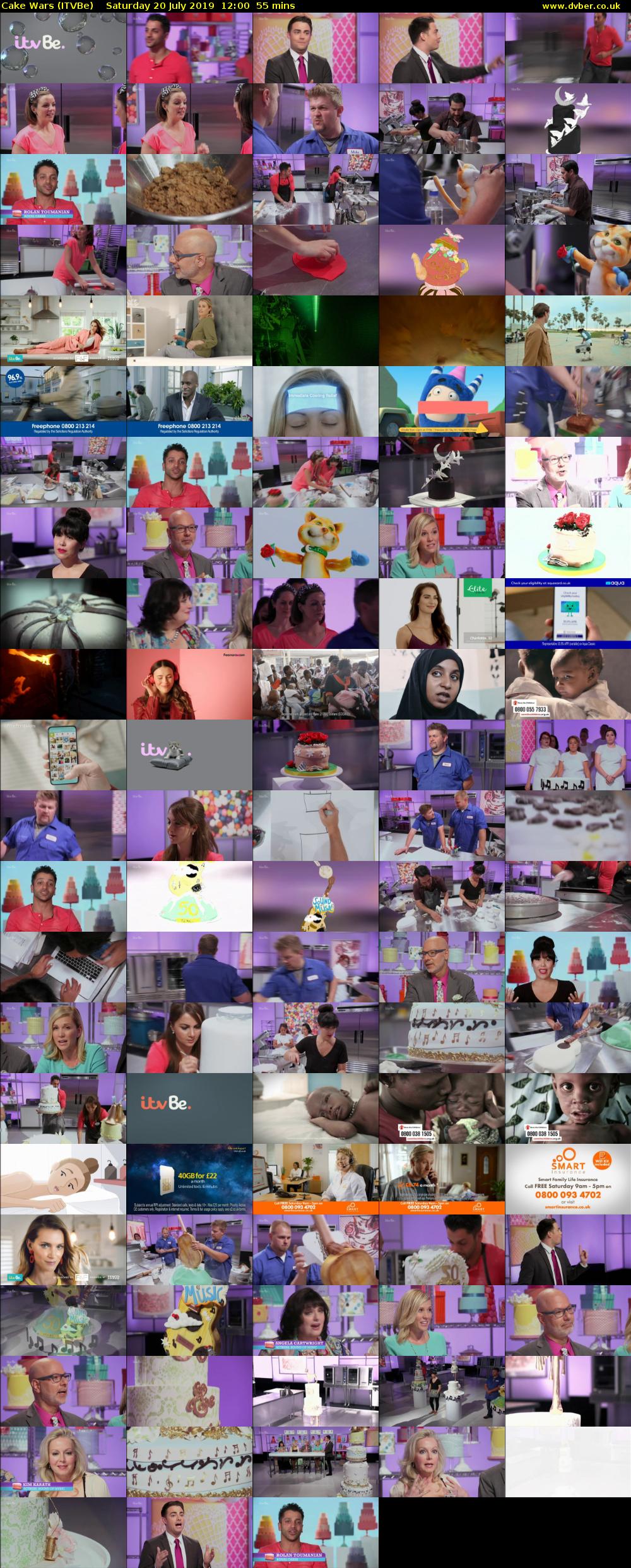 Cake Wars (ITVBe) Saturday 20 July 2019 12:00 - 12:55