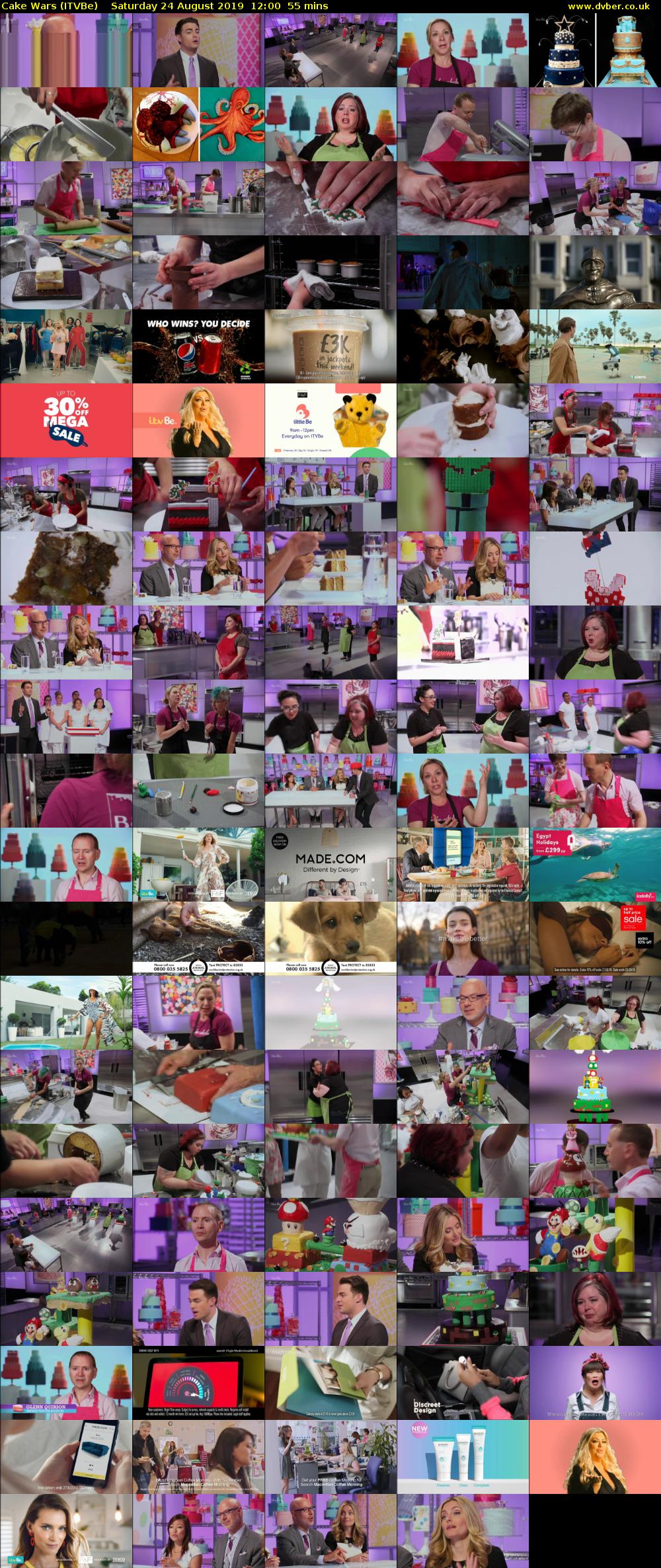 Cake Wars (ITVBe) Saturday 24 August 2019 12:00 - 12:55