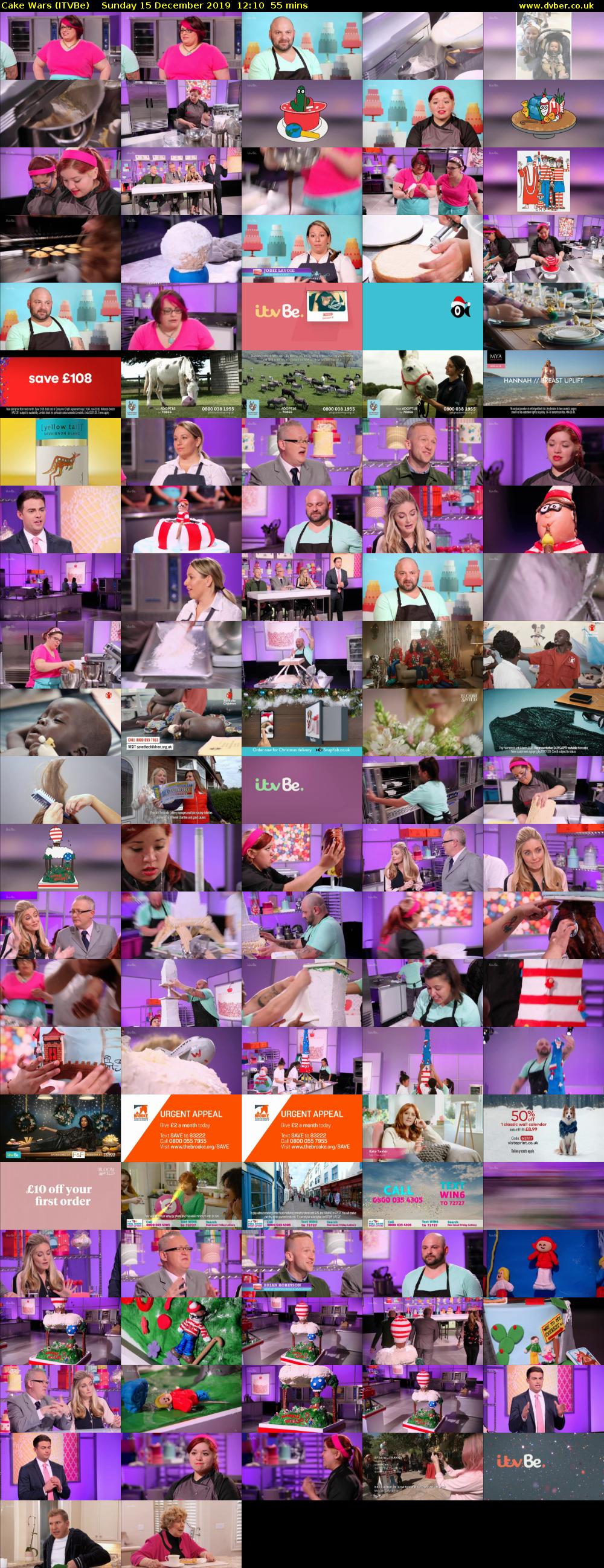 Cake Wars (ITVBe) Sunday 15 December 2019 12:10 - 13:05