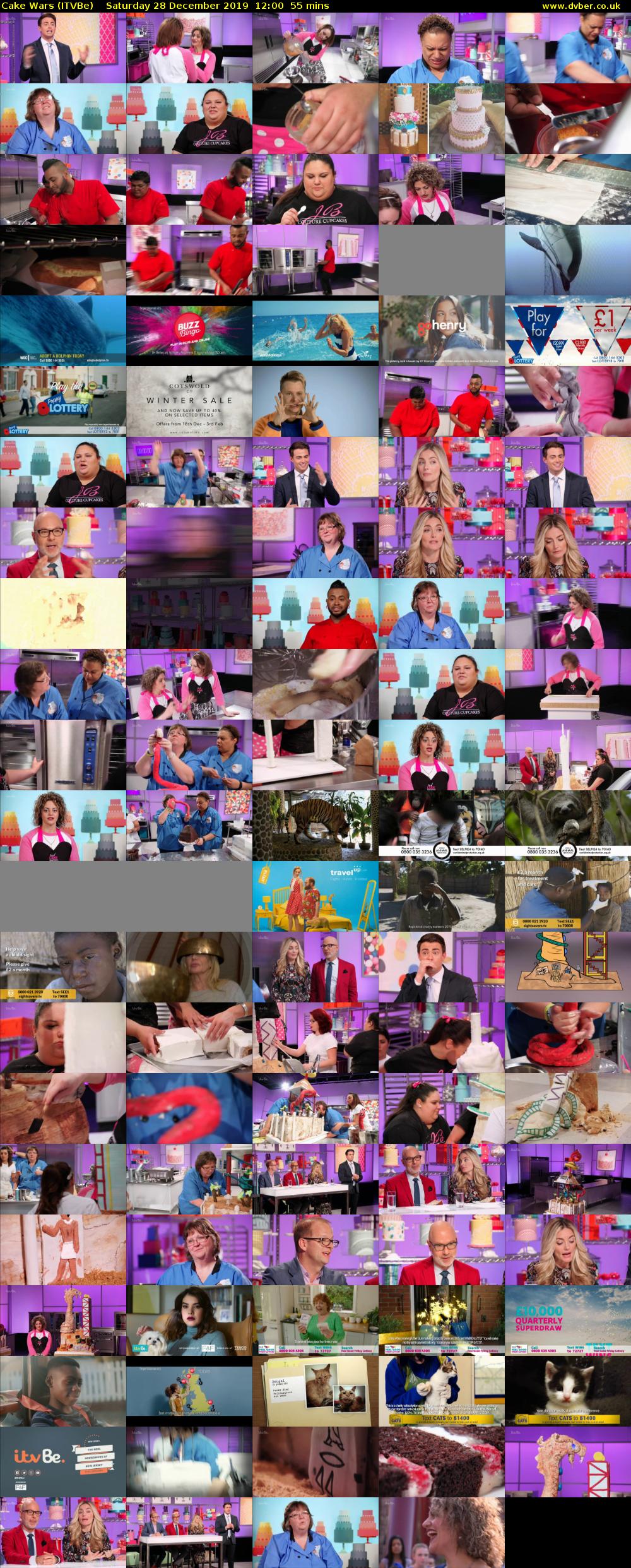Cake Wars (ITVBe) Saturday 28 December 2019 12:00 - 12:55