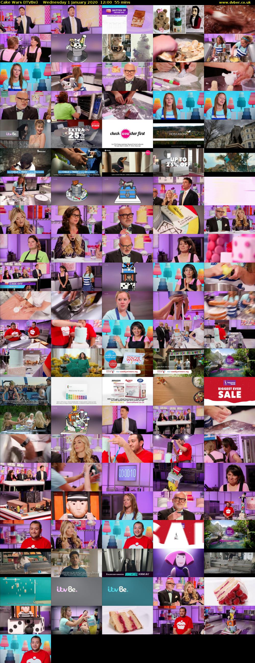 Cake Wars (ITVBe) Wednesday 1 January 2020 12:00 - 12:55