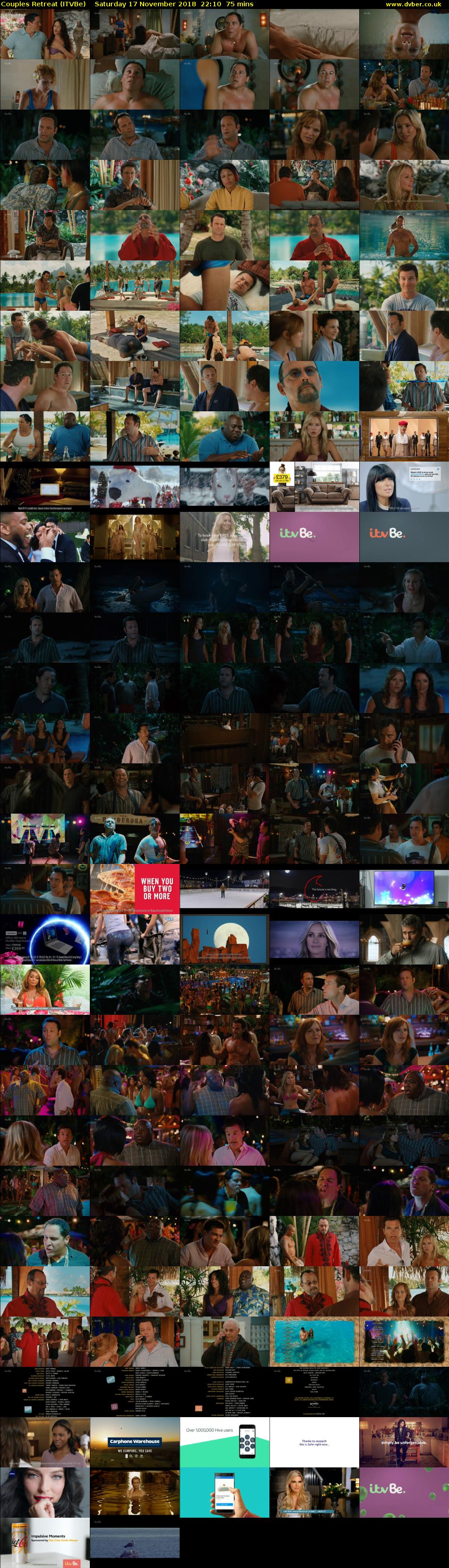 Couples Retreat (ITVBe) Saturday 17 November 2018 22:10 - 23:25