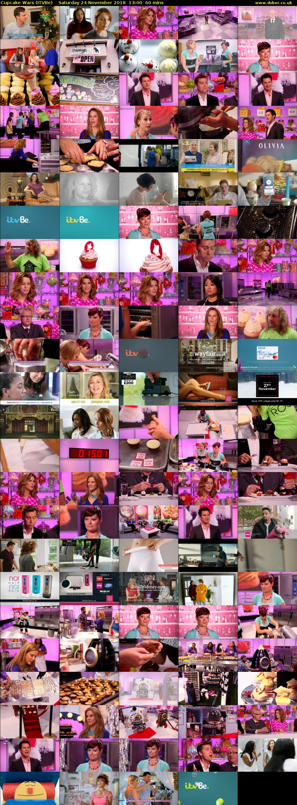 Cupcake Wars (ITVBe) Saturday 24 November 2018 13:00 - 14:00