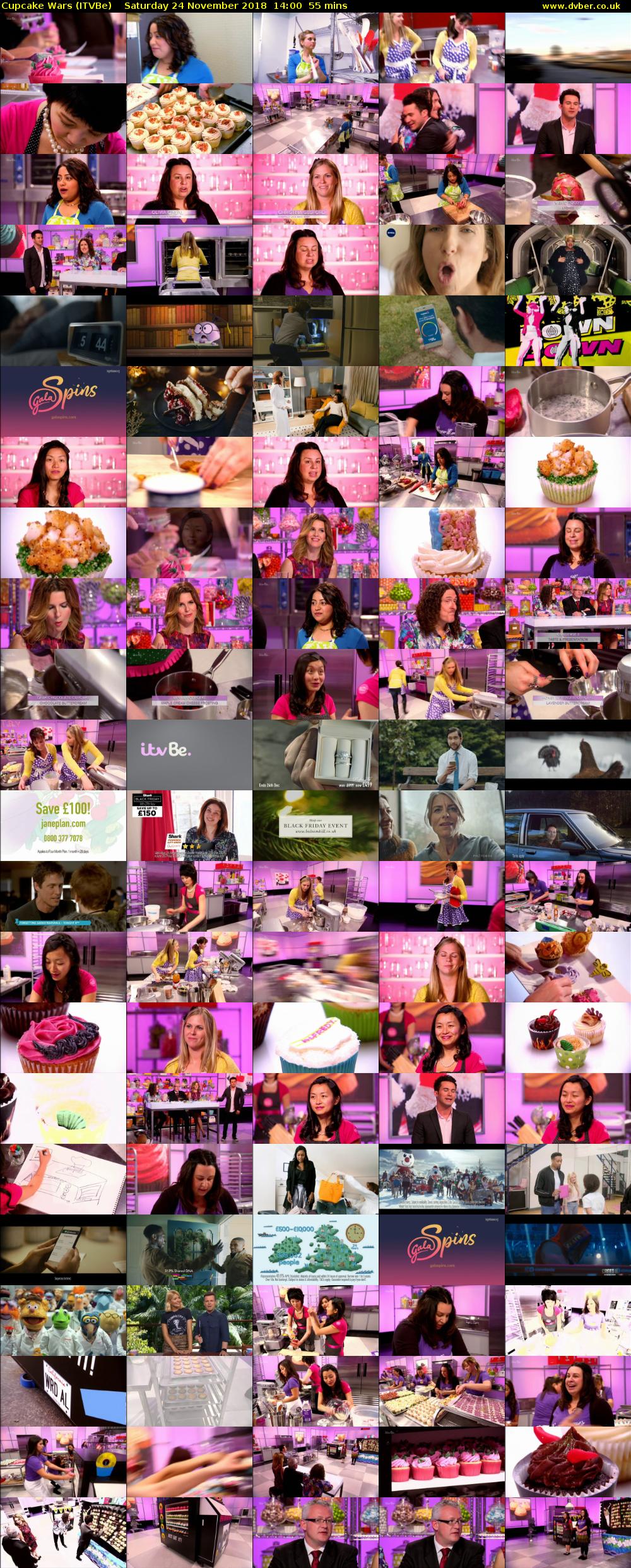 Cupcake Wars (ITVBe) Saturday 24 November 2018 14:00 - 14:55