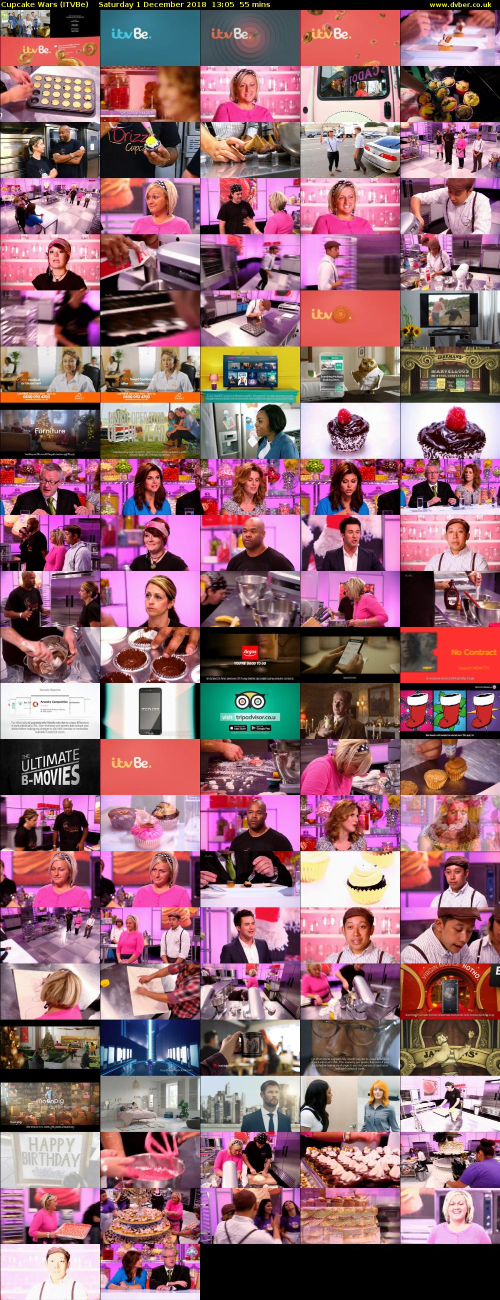 Cupcake Wars (ITVBe) Saturday 1 December 2018 13:05 - 14:00
