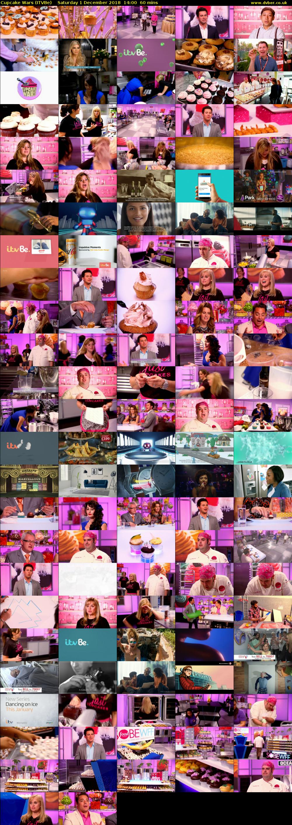 Cupcake Wars (ITVBe) Saturday 1 December 2018 14:00 - 15:00