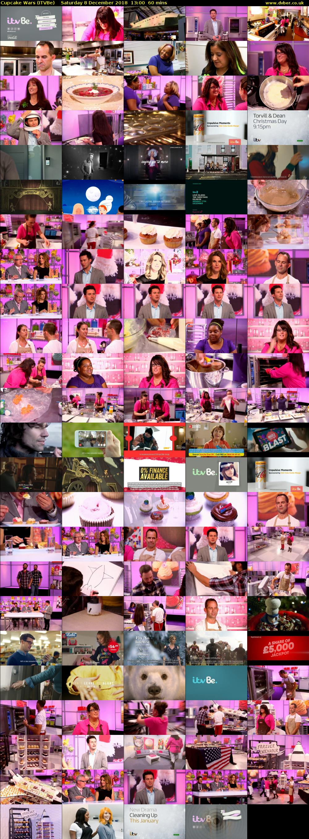 Cupcake Wars (ITVBe) Saturday 8 December 2018 13:00 - 14:00