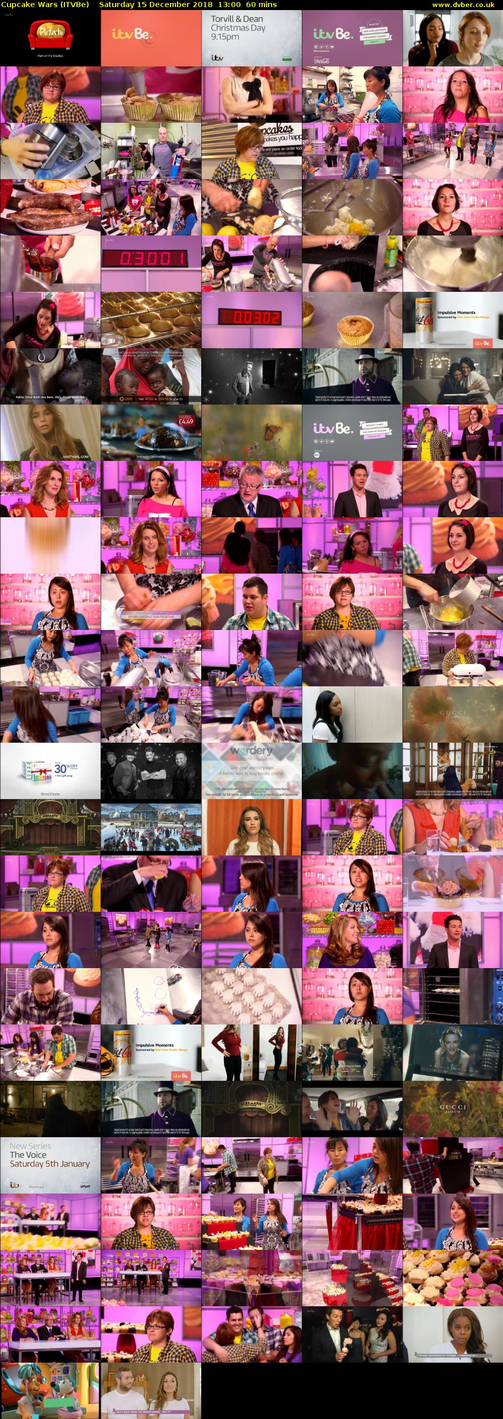 Cupcake Wars (ITVBe) Saturday 15 December 2018 13:00 - 14:00