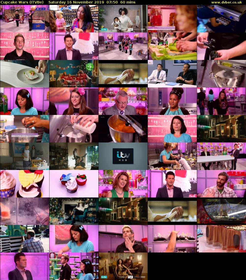 Cupcake Wars (ITVBe) Saturday 16 November 2019 07:50 - 08:50
