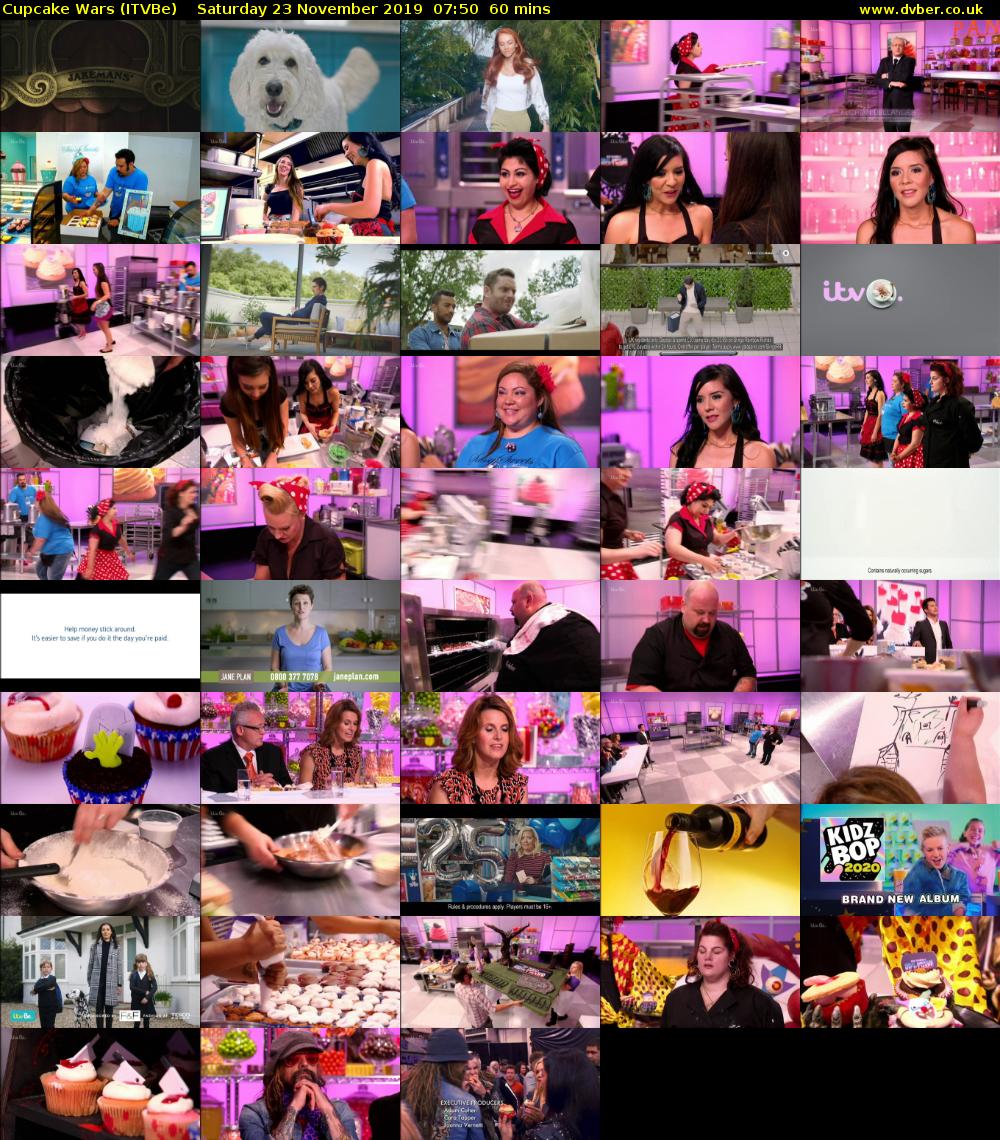 Cupcake Wars (ITVBe) Saturday 23 November 2019 07:50 - 08:50
