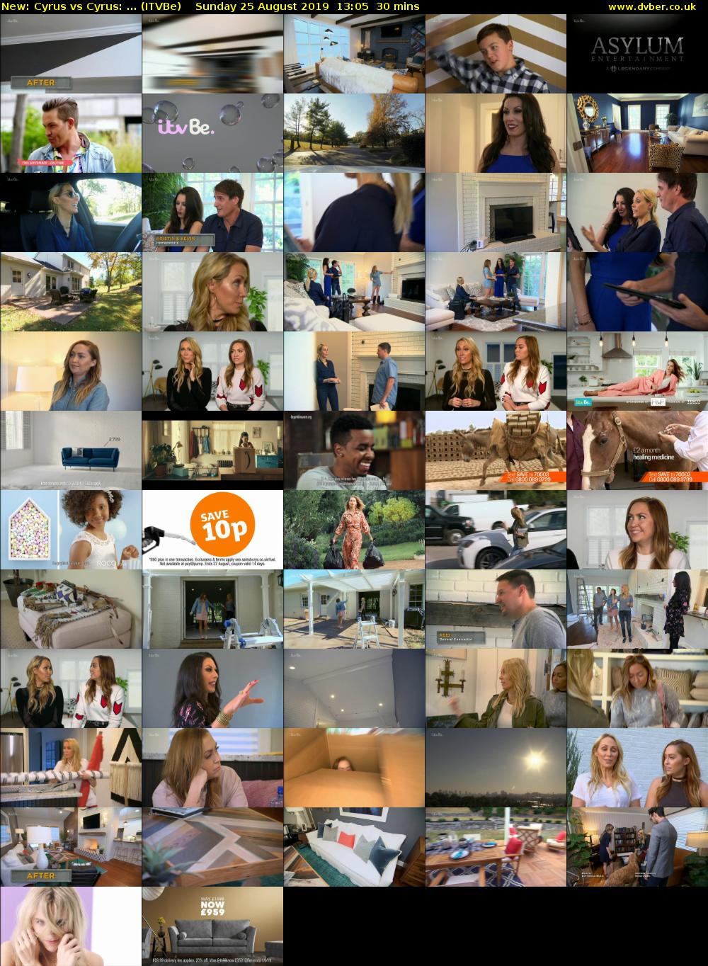 Cyrus vs Cyrus: ... (ITVBe) Sunday 25 August 2019 13:05 - 13:35