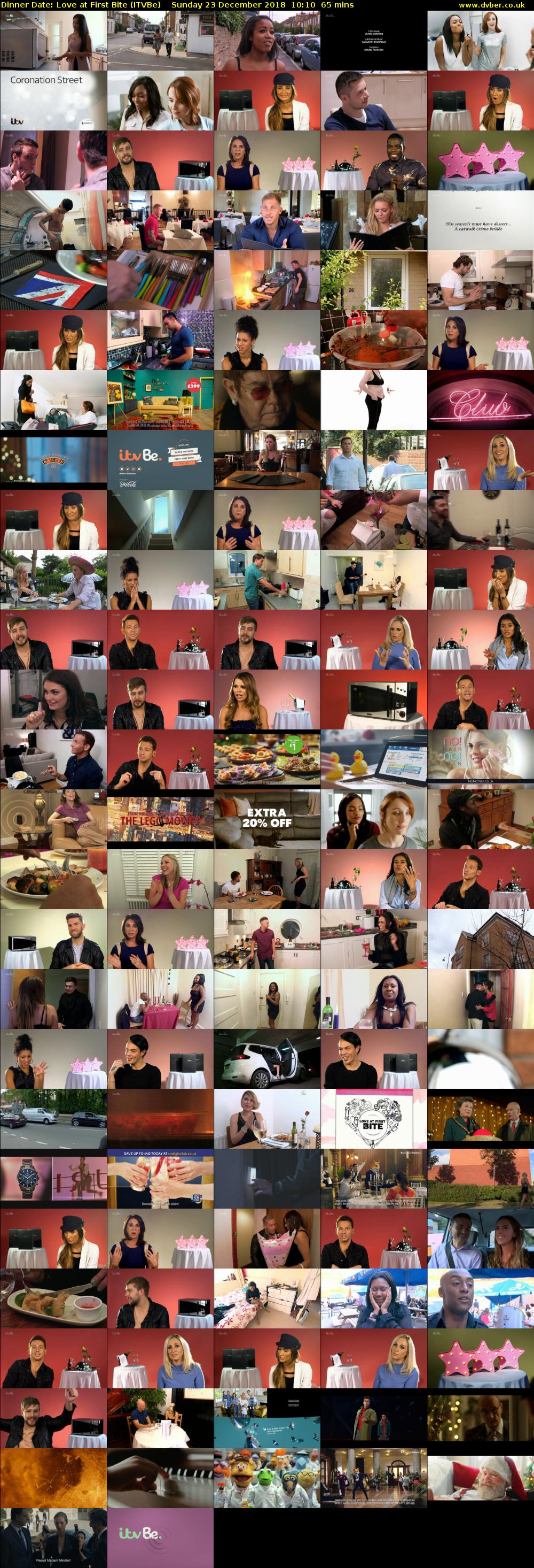 Dinner Date: Love at First Bite (ITVBe) Sunday 23 December 2018 10:10 - 11:15