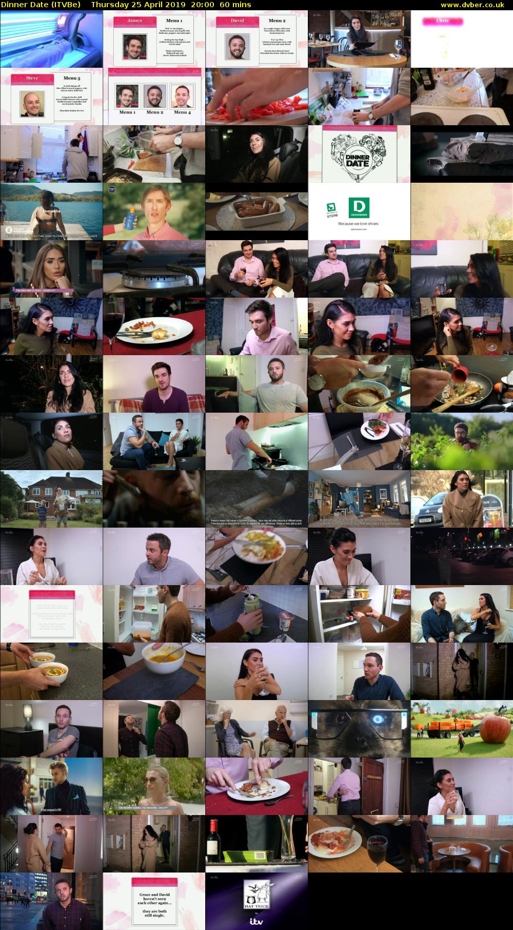 Dinner Date (ITVBe) Thursday 25 April 2019 20:00 - 21:00