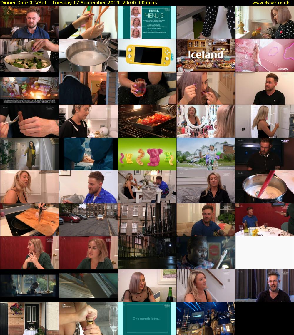 Dinner Date (ITVBe) Tuesday 17 September 2019 20:00 - 21:00