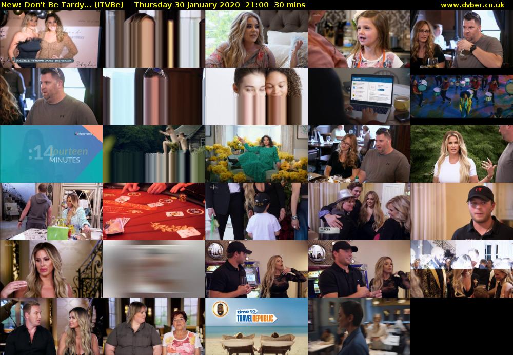 Don't Be Tardy... (ITVBe) Thursday 30 January 2020 21:00 - 21:30