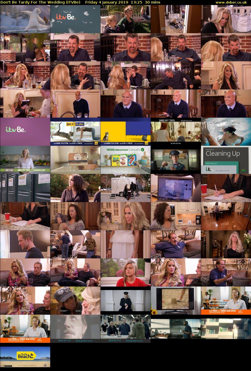 Don't Be Tardy for the Wedding (ITVBe) Friday 4 January 2019 13:25 - 13:55