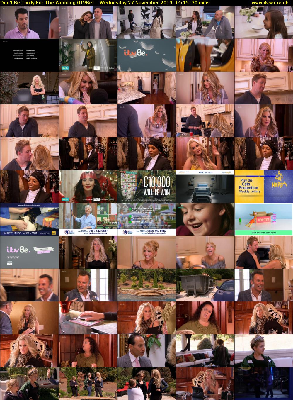 Don't Be Tardy for the Wedding (ITVBe) Wednesday 27 November 2019 14:15 - 14:45