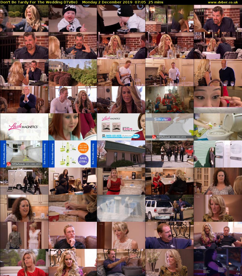 Don't Be Tardy for the Wedding (ITVBe) Monday 2 December 2019 07:05 - 07:30