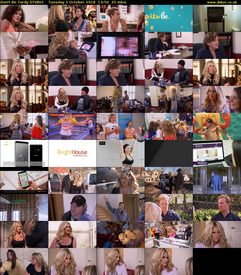 Don't Be Tardy (ITVBe) Tuesday 2 October 2018 13:50 - 14:15