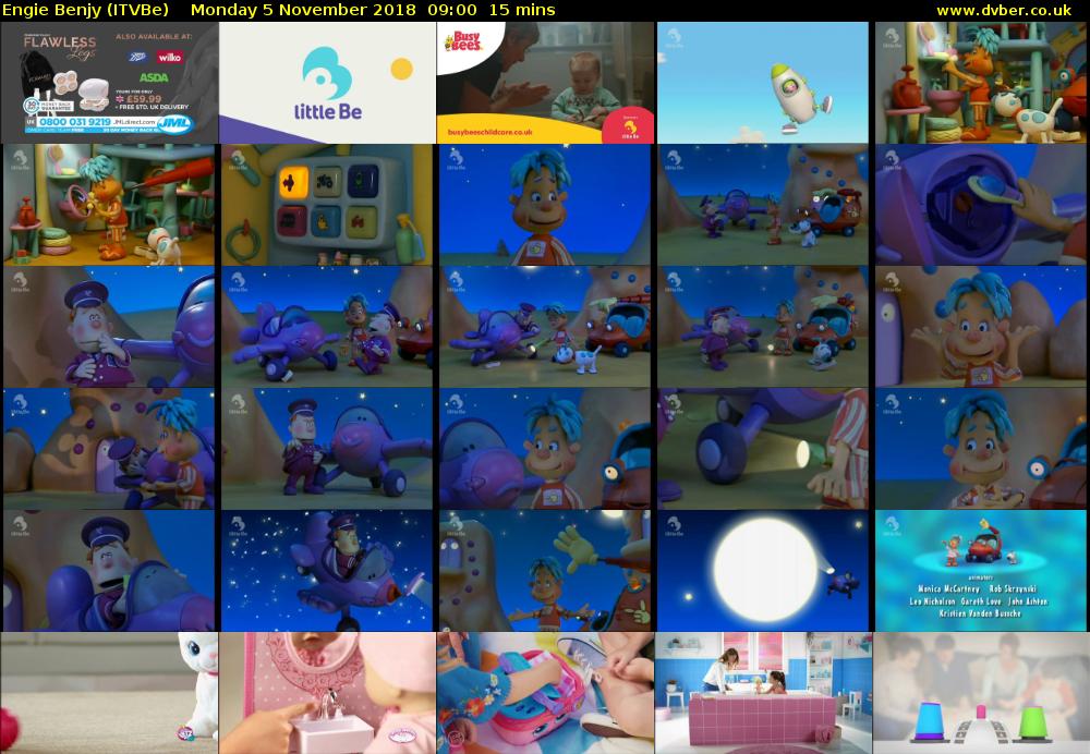 Engie Benjy (ITVBe) Monday 5 November 2018 09:00 - 09:15