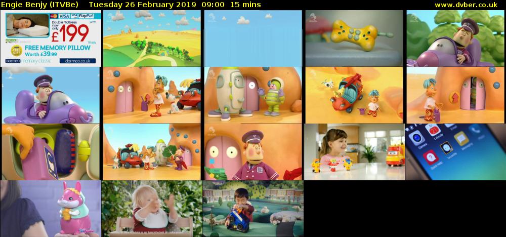 Engie Benjy (ITVBe) Tuesday 26 February 2019 09:00 - 09:15
