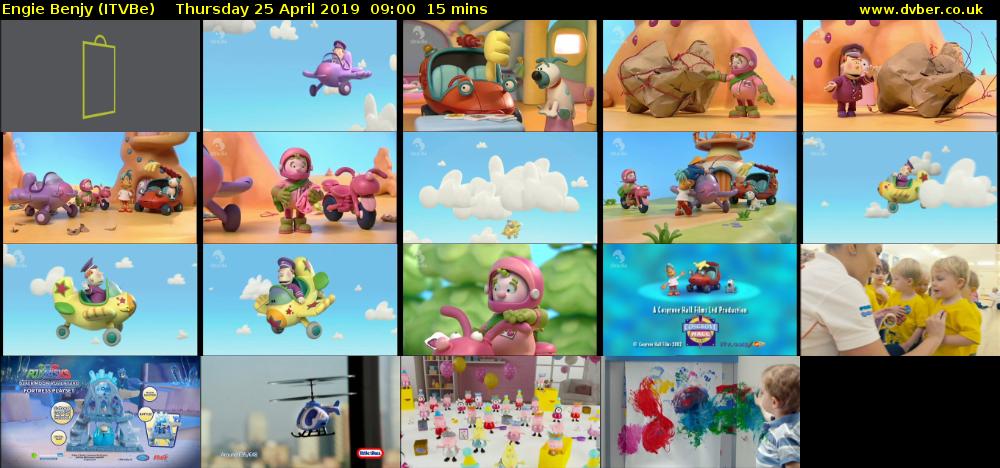 Engie Benjy (ITVBe) Thursday 25 April 2019 09:00 - 09:15
