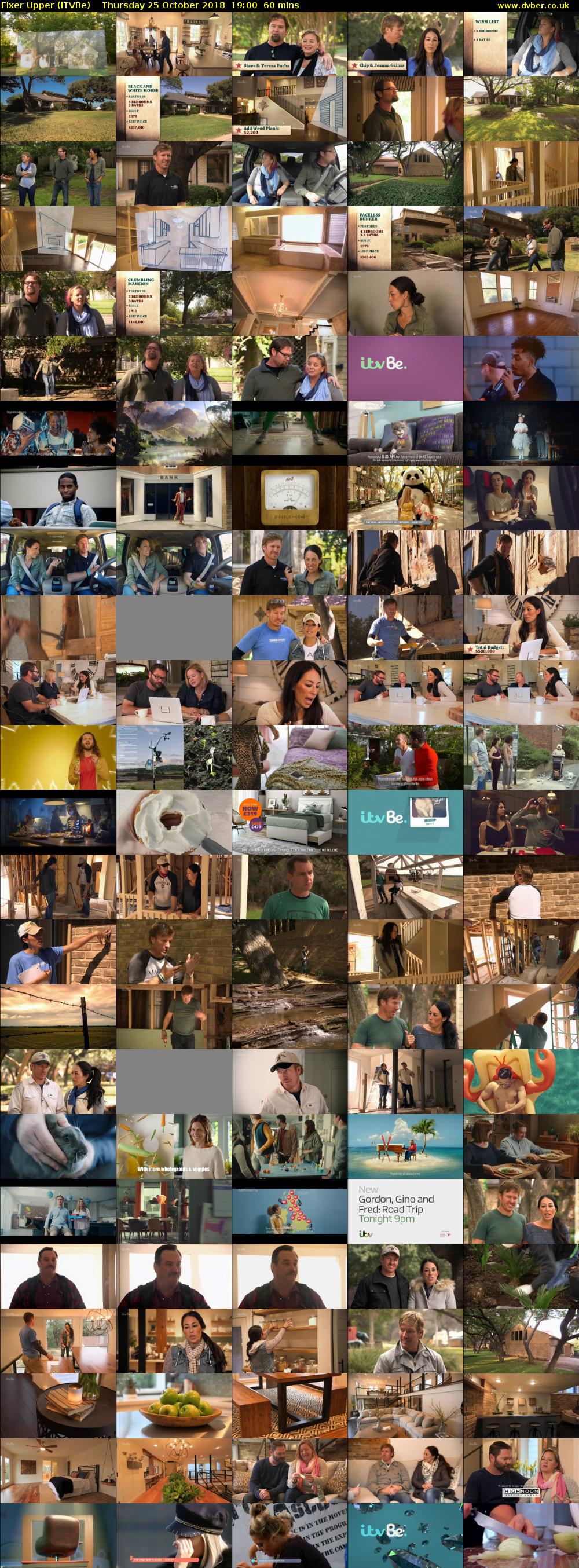 Fixer Upper (ITVBe) Thursday 25 October 2018 19:00 - 20:00