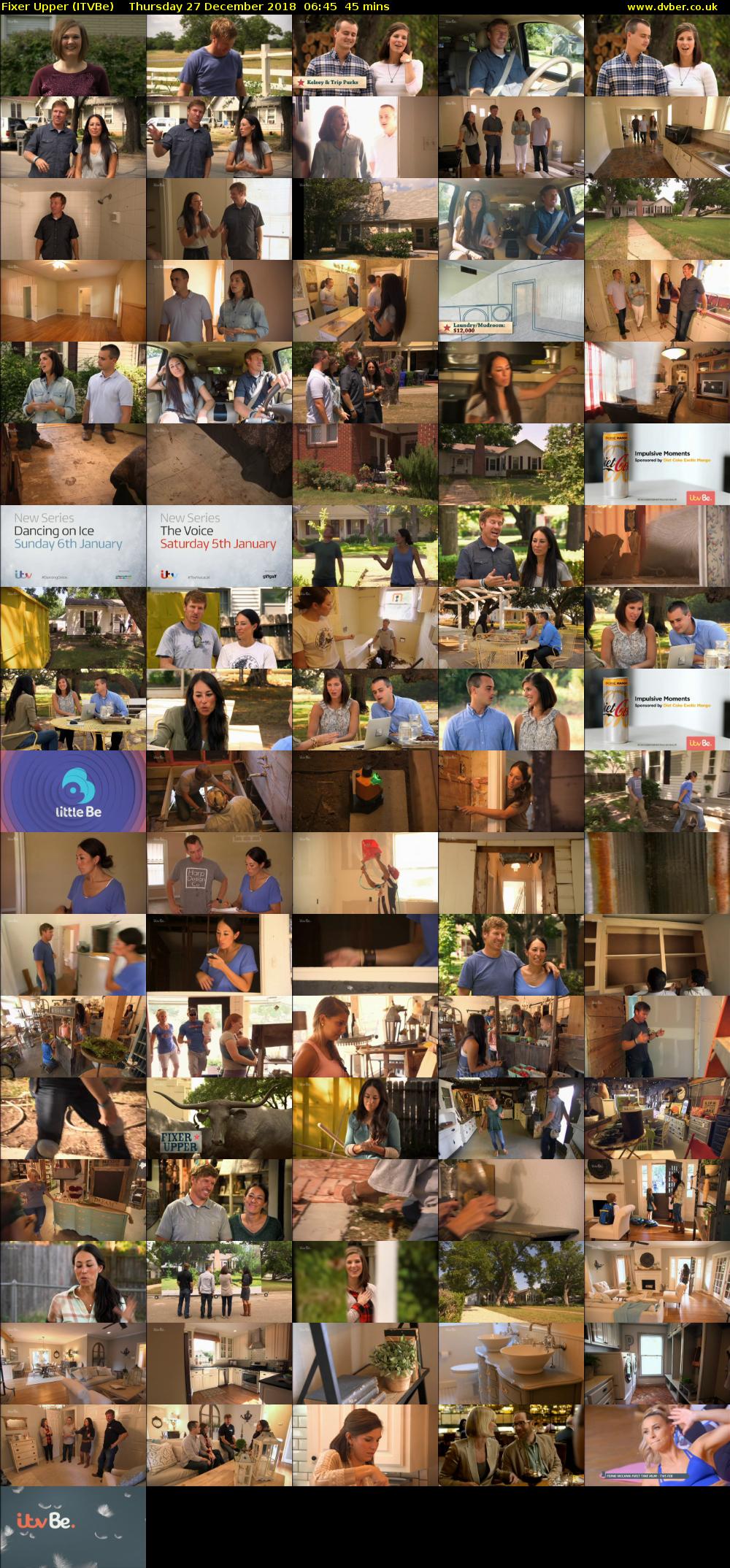 Fixer Upper (ITVBe) Thursday 27 December 2018 06:45 - 07:30