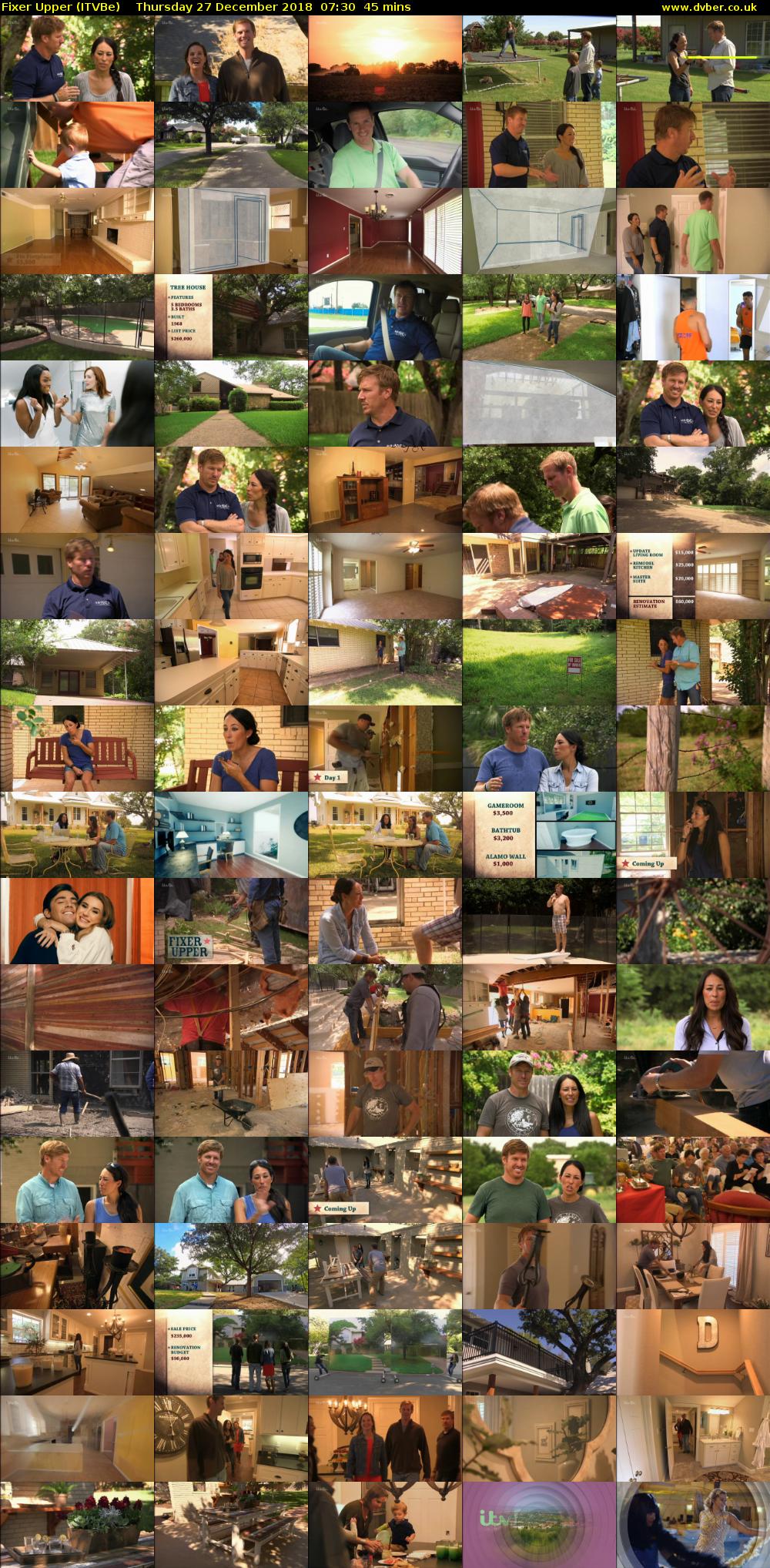 Fixer Upper (ITVBe) Thursday 27 December 2018 07:30 - 08:15