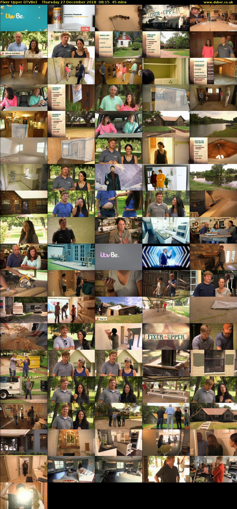 Fixer Upper (ITVBe) Thursday 27 December 2018 08:15 - 09:00