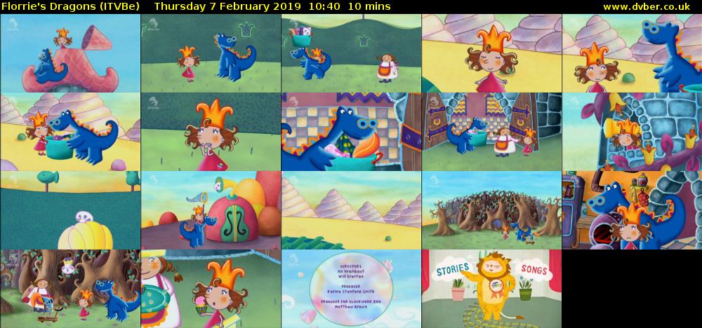 Florrie's Dragons (ITVBe) Thursday 7 February 2019 10:40 - 10:50