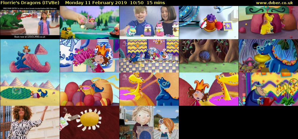 Florrie's Dragons (ITVBe) Monday 11 February 2019 10:50 - 11:05