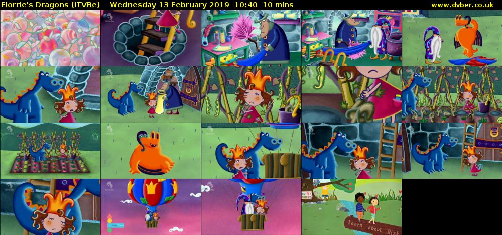 Florrie's Dragons (ITVBe) Wednesday 13 February 2019 10:40 - 10:50