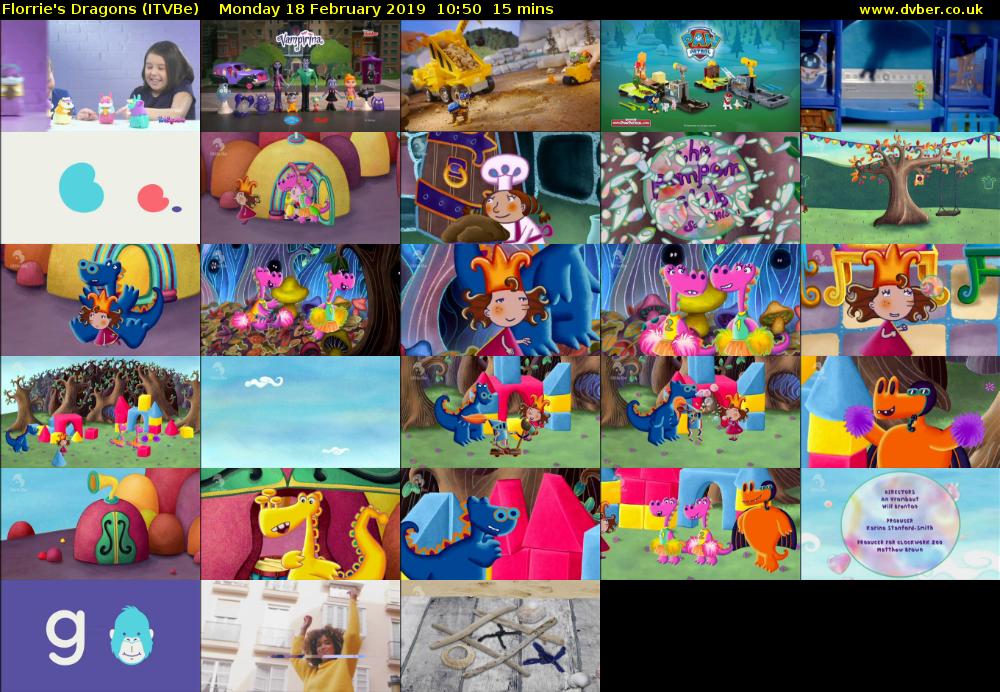 Florrie's Dragons (ITVBe) Monday 18 February 2019 10:50 - 11:05