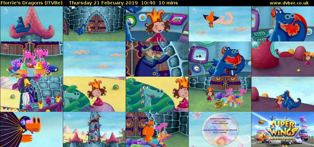 Florrie's Dragons (ITVBe) Thursday 21 February 2019 10:40 - 10:50